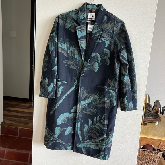 Billy Reid Tropical Oasis Jacquard Coat - NWT - small - Picture 6 of 8